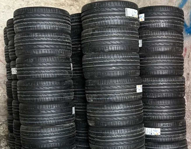 Tires that Seahog, Guangzhou customs broker, helped clear at Guangzhou Nansha Port 