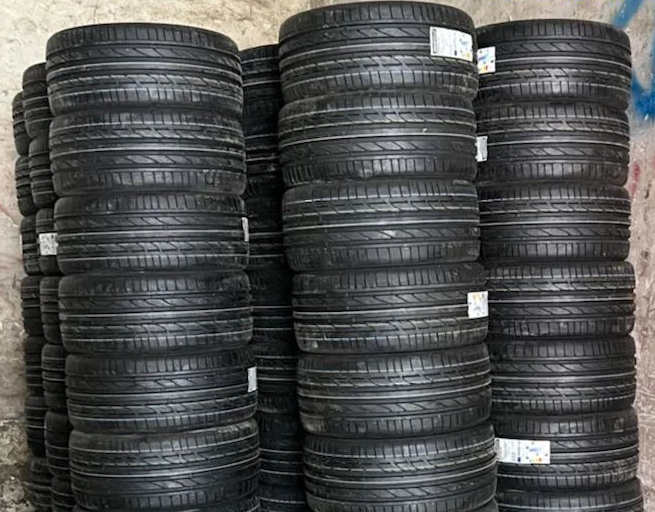 Tires that Seahog, Guangzhou customs broker, helped clear at Guangzhou Nansha Port